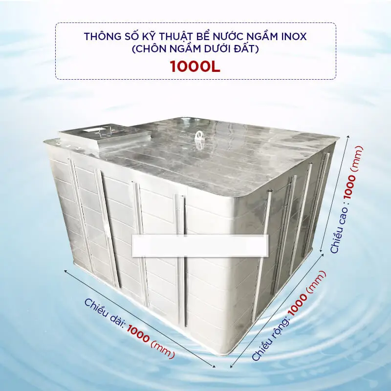 Lợi ích khi sử dụng bể chôn ngầm inox 304 có thể bạn chưa biết