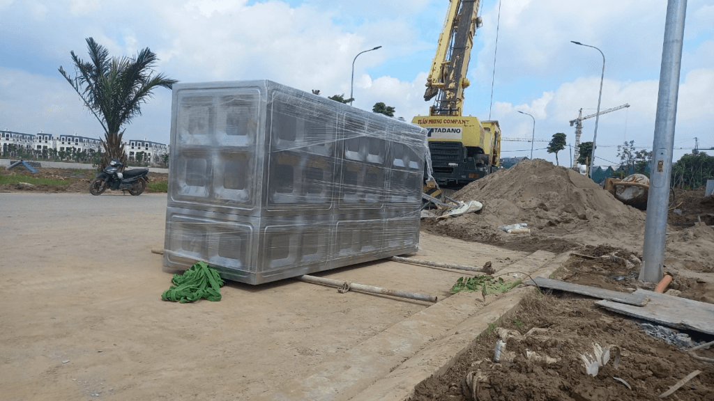 Bể chôn ngần là giải pháp hữu hiệu để trữ nước sạch