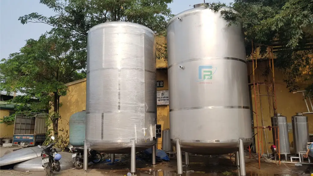 Bồn chứa nước công nghiệp Inox cao cấp tại Cơ khí Toàn Á
