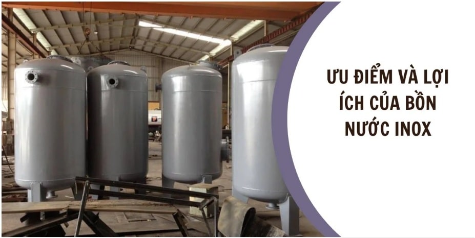 Bồn chứa nước công nghiệp Inox cao cấp tại Cơ khí Toàn Á