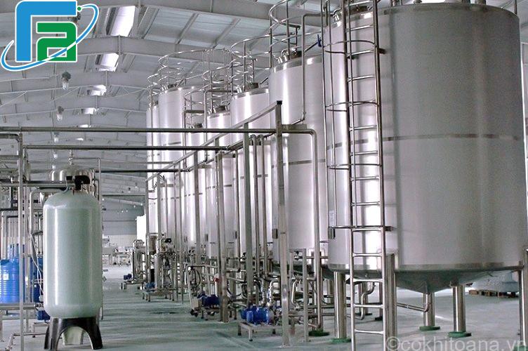 Thiết bị lọc nước RO trong nhà máy chế biến sữa