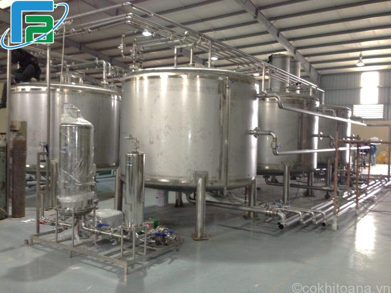 Bồn chứa công nghiệp inox nấu bia thủ công theo yêu cầu