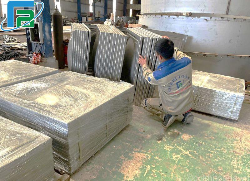 Sản xuất bể nước lắp ghép inox theo yêu cầu - Cơ khí Toàn Á