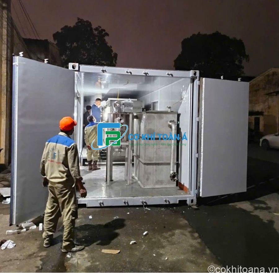 Cont hàng bể lắng và tuyển nổi xử lý môi trường xuất khẩu sang thị trường Hàn Quốc - Sản xuất bởi Cơ khí Toàn Á