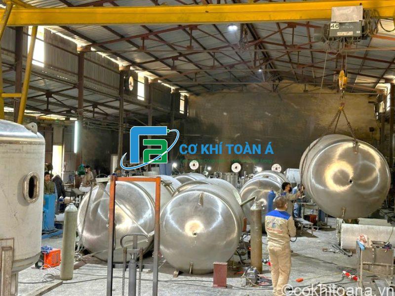 che tao bon chua inox cong nghiep cho xuong che bien