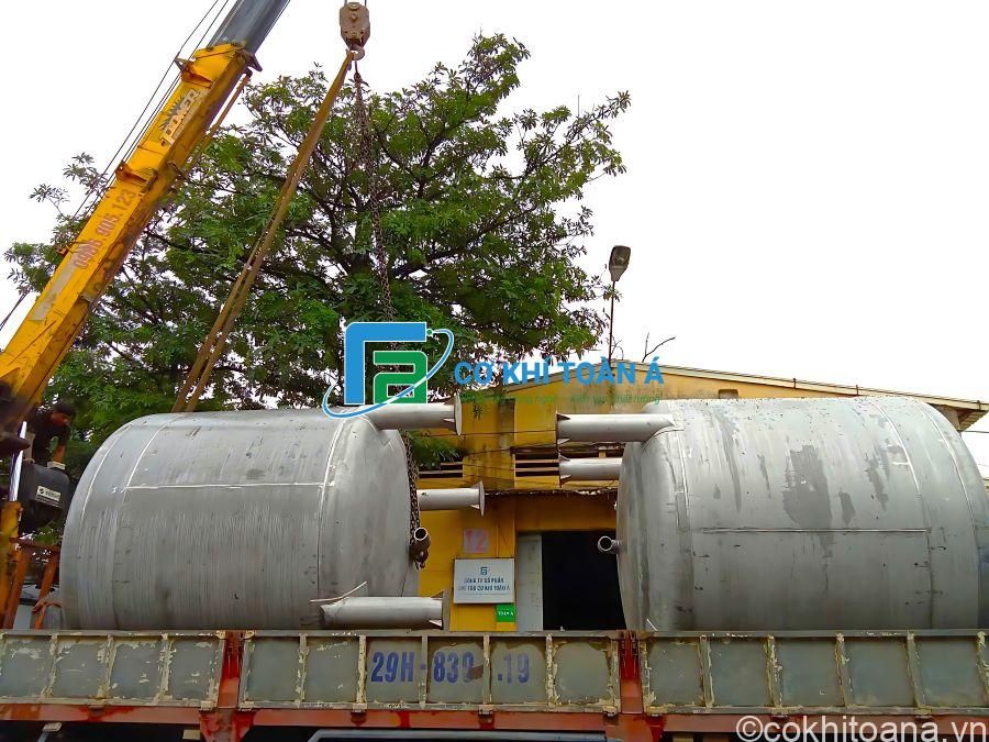 giao hang bon chua inox cong nghiep voi gia cong inox khanh hoa tai nha may co khi toan a