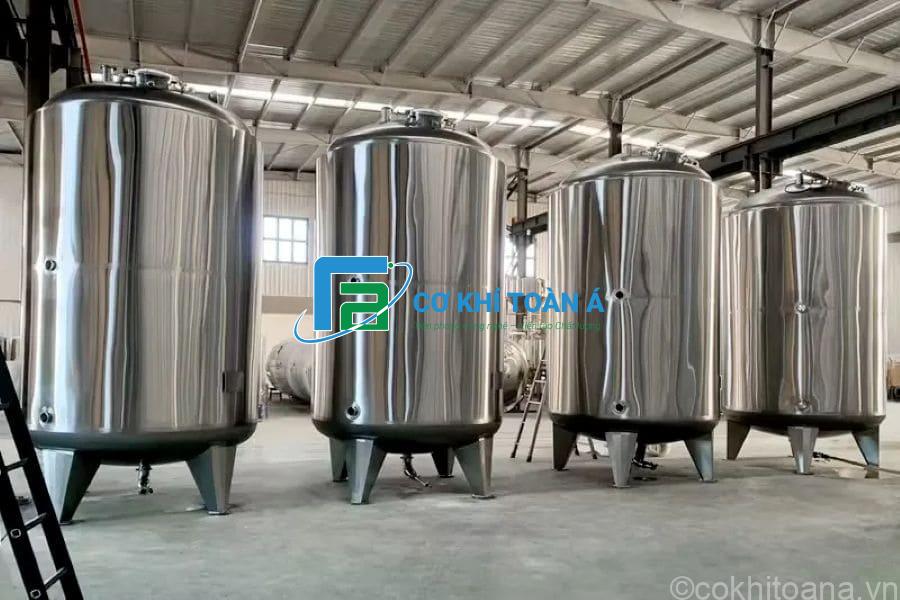 co khi toan a gia cong bon chua inox cho xu ly nuoc thai thuc pham
