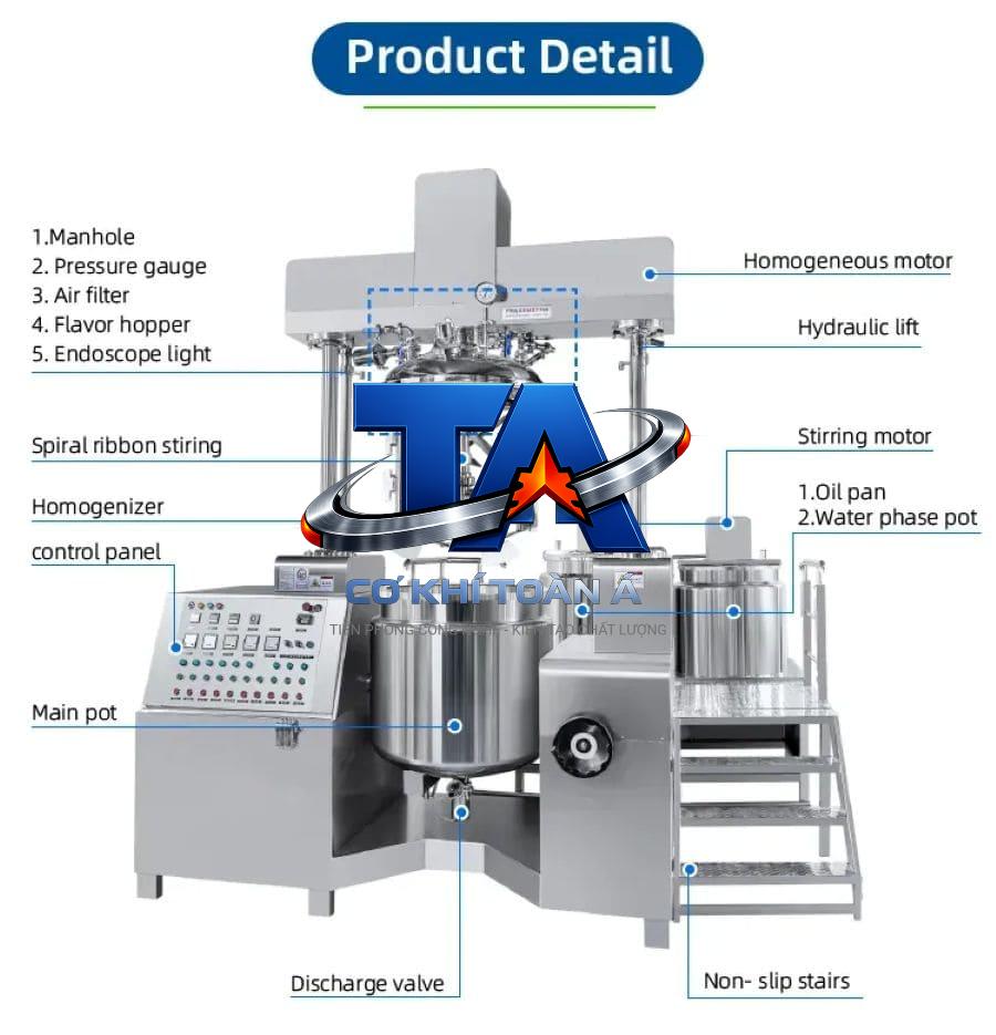 cau tao may khuay tron inox high shear cho my pham cau tao may khuay tron inox high shear cho my pham