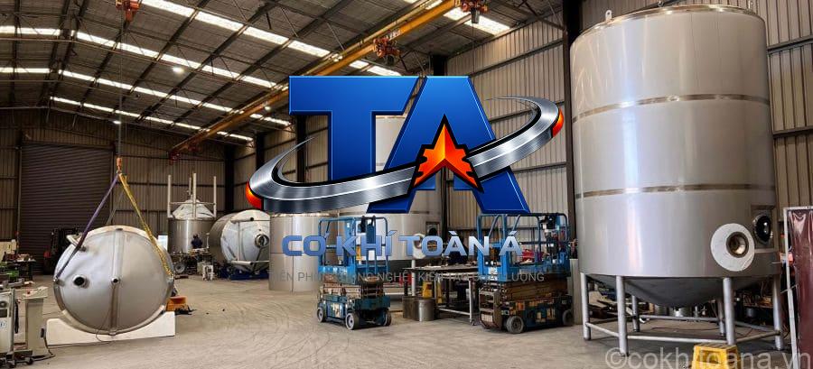 nha may co khi toan a gia cong may khuay tron bon chua inox cong nghiep